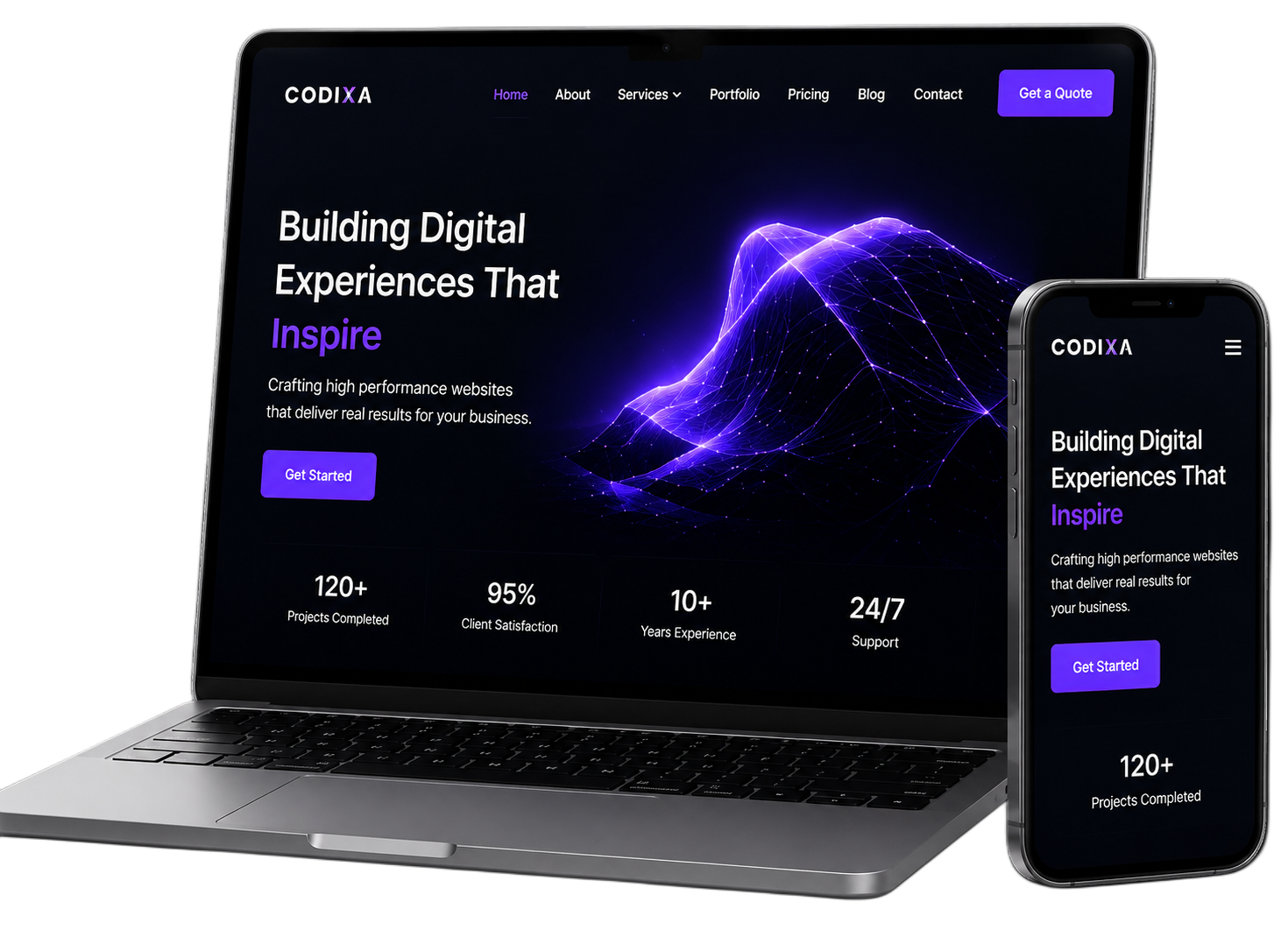 Codixa web design preview